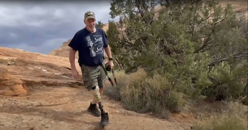 Rick White takes on the trails of Moab with strength and determination